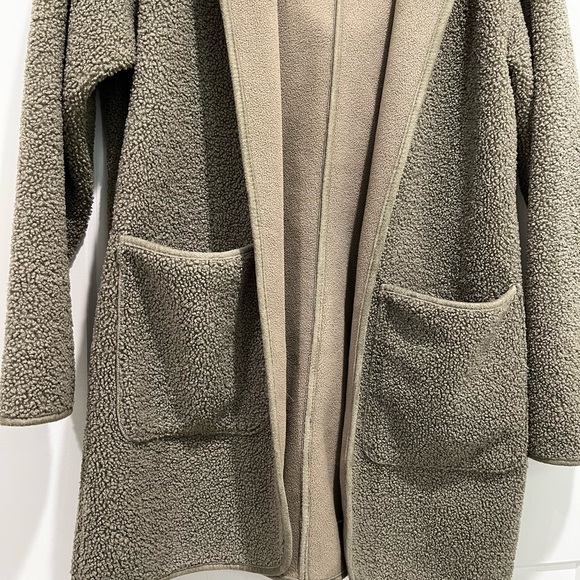 Joie Longline Hooded Fleece Cardigan Sweatshirt Jacket - Picture 8 of 13